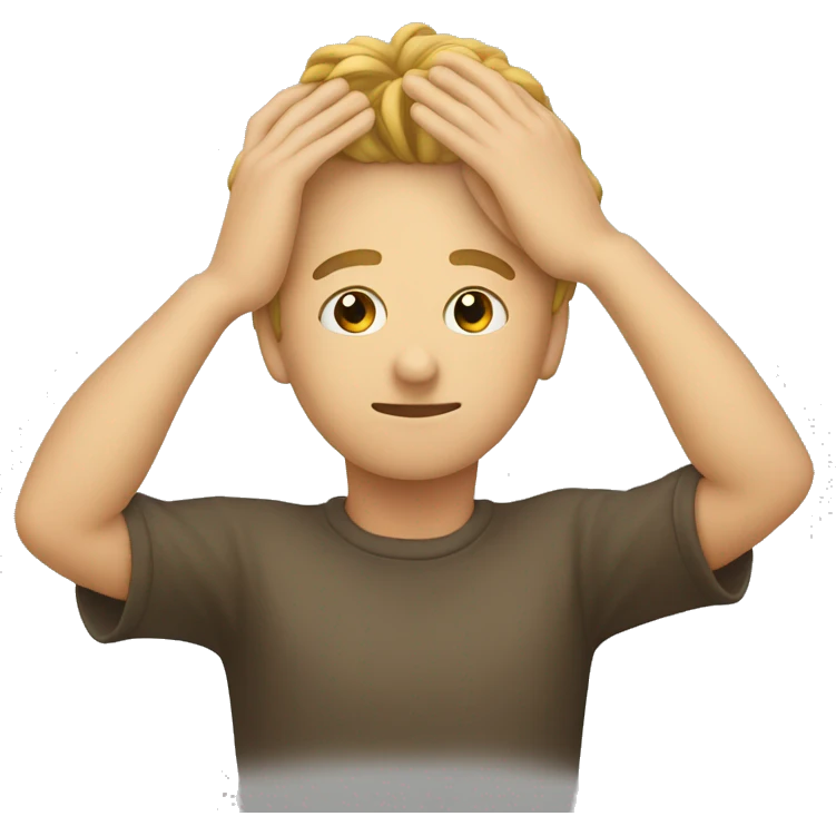  hand on head  emoji