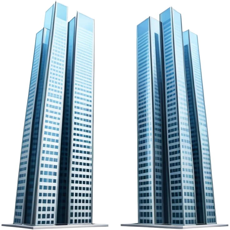 two tall skyscrapers side by side emoji