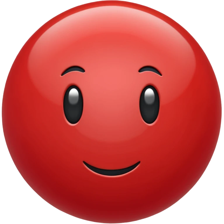red plastic ball emoji