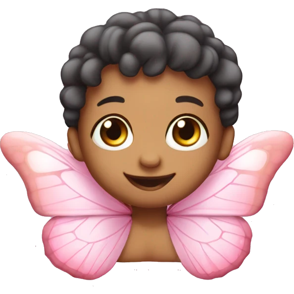 Baby pink sparkling butterfly  emoji