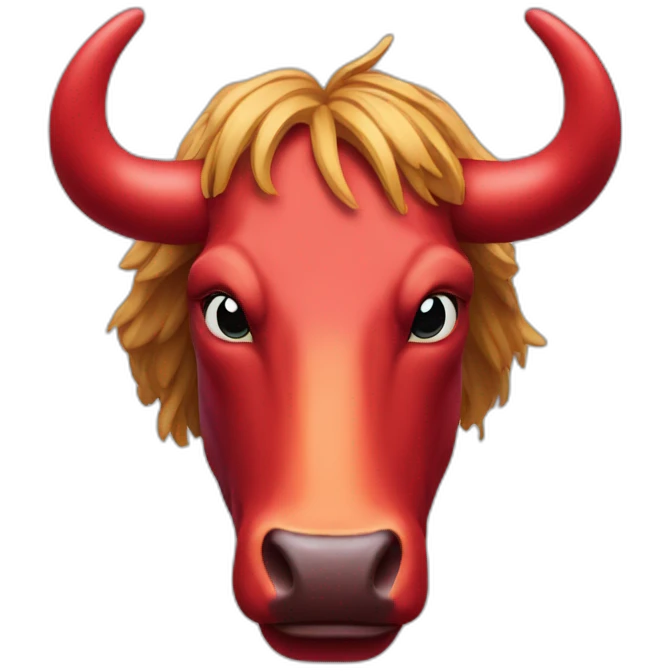 red bull head emoji