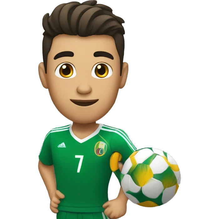 Cristiano con copa del mundo  emoji