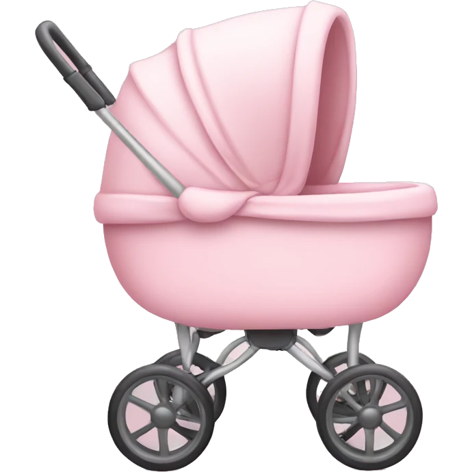 Light pink baby stroller emoji
