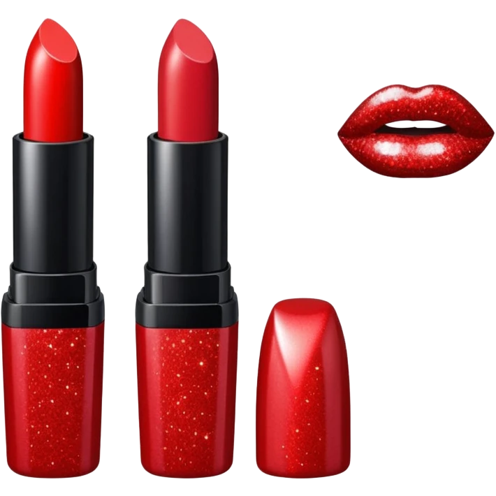 lipstick with glitter emoji