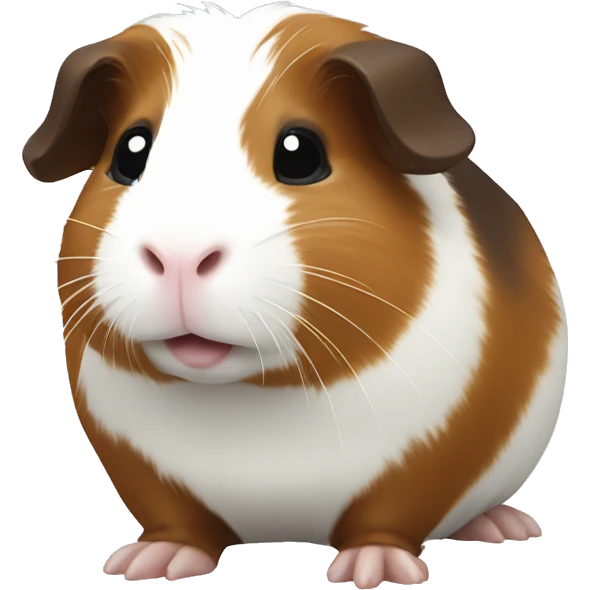 brown n white guinea pig  emoji