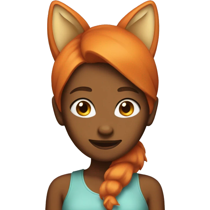 Woman with  fox ears and tails  emoji