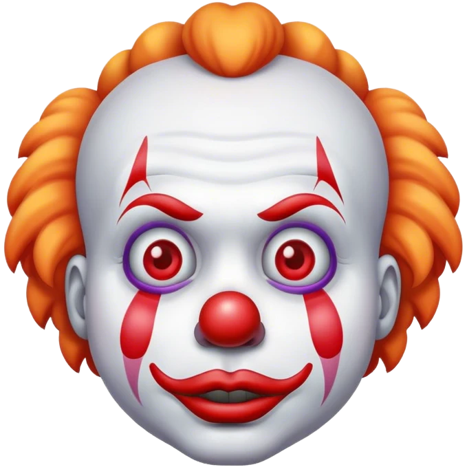 A sad clown emoji