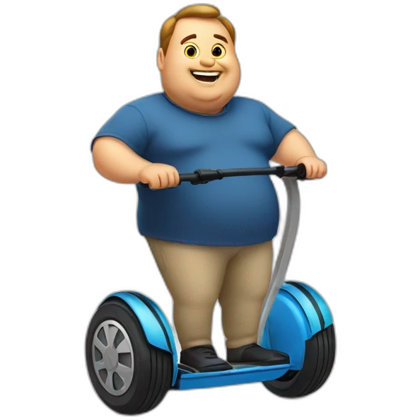 fat man in a segway emoji