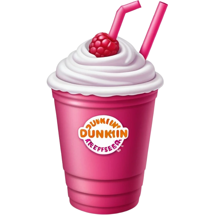 dunkin rasberry refresher emoji