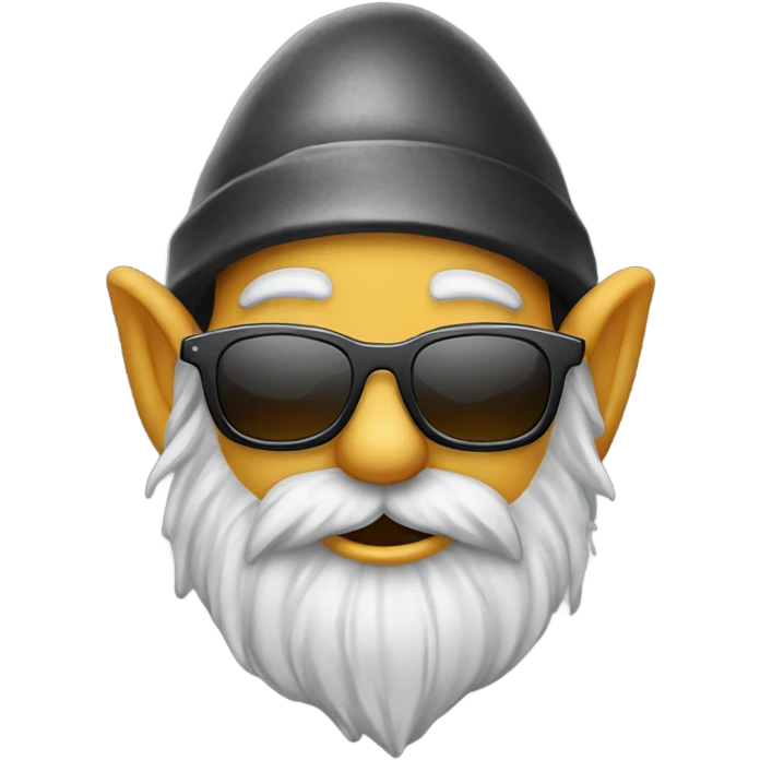 Gnome wearing sunglasses emoji