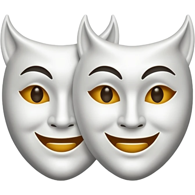 two drama masks emoji