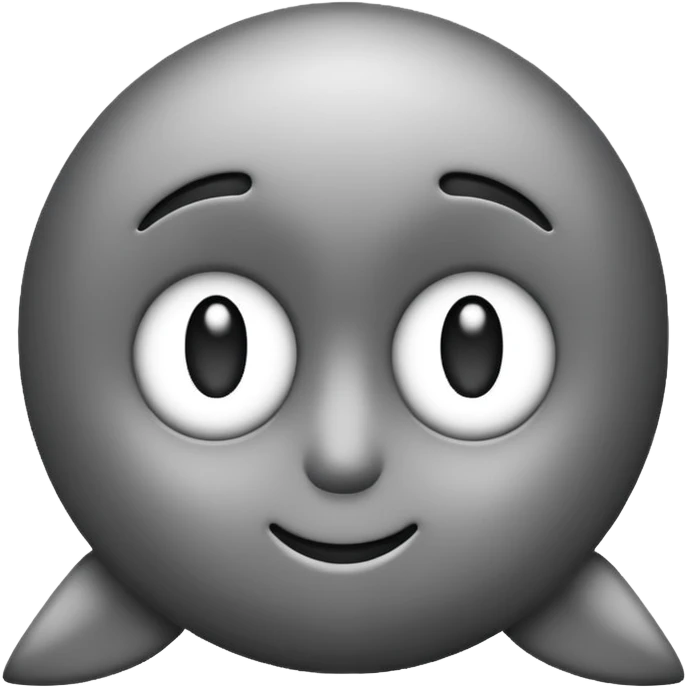black and white emoji