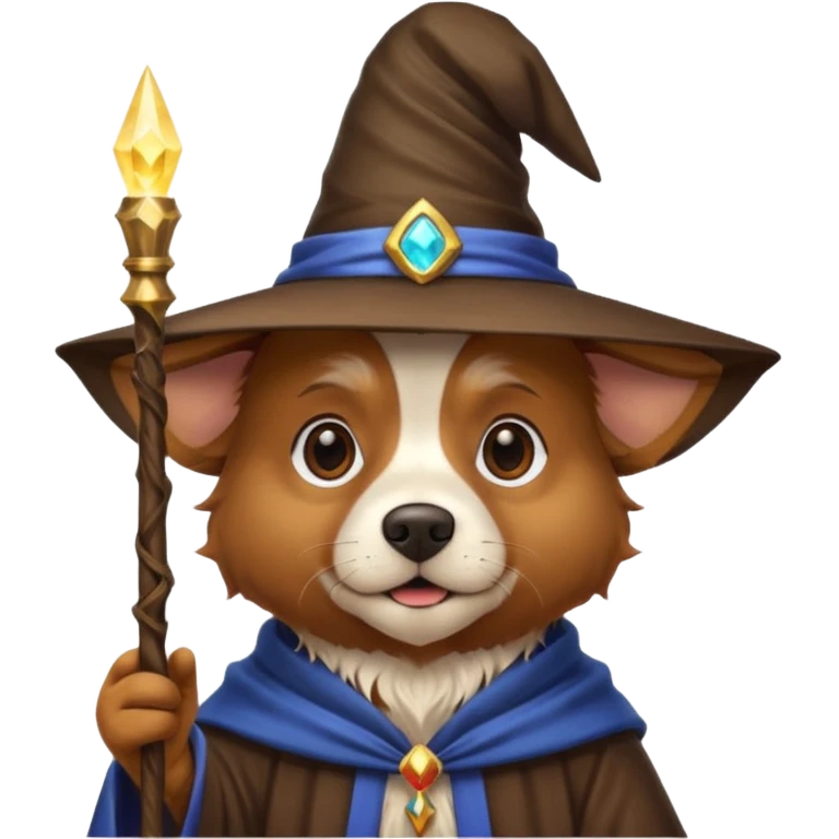Dog wizard emoji