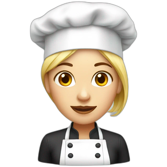 White women chef cook emoji