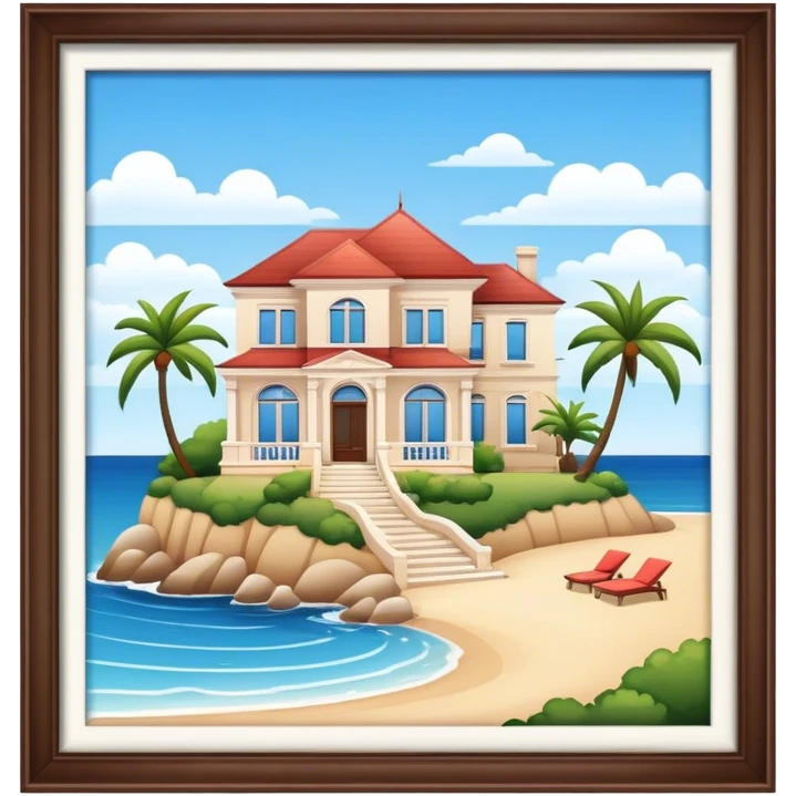A Seaside villa emoji