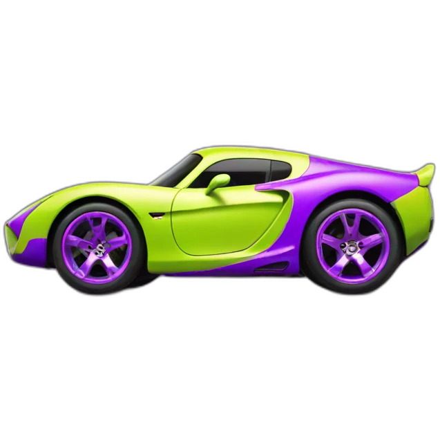 lemon-green-and-purple-neon-Lighting mcqueen emoji