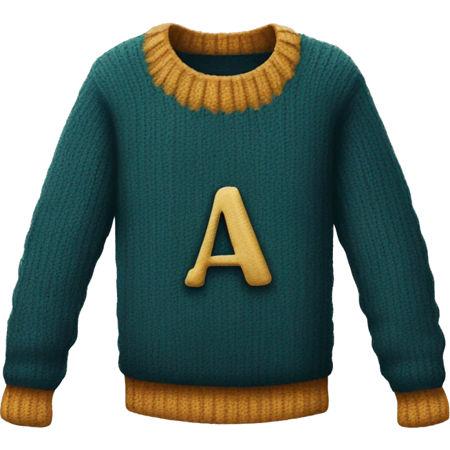 Harry Potter sweater with a letter A emoji