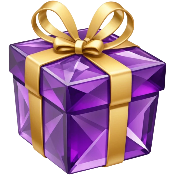  Gift box made of Amethyst emoji