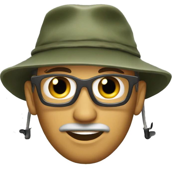 Fly fisherman emoji