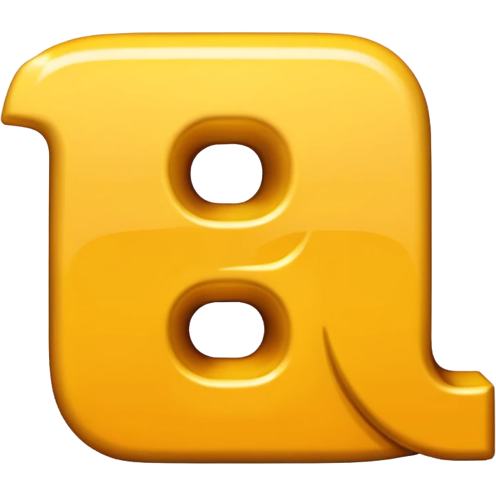 the letters EF on a yellow background emoji