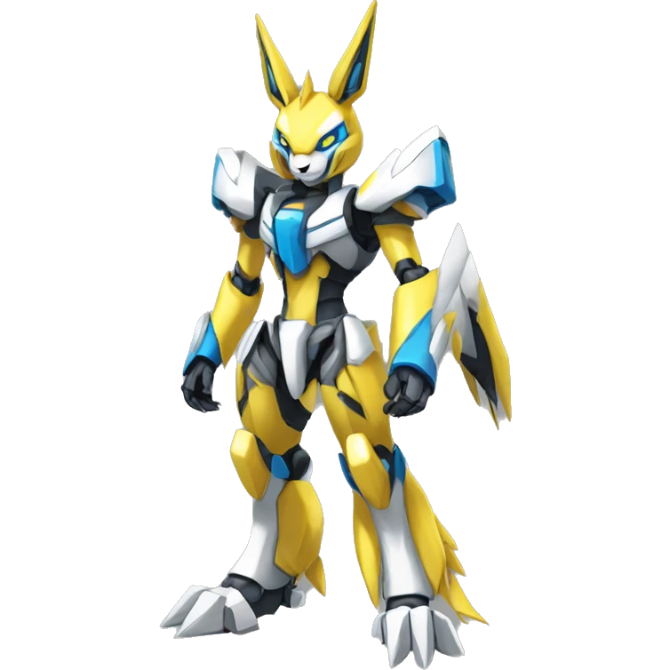 Renamon-Zeraora-Medabot-Mecha full body emoji