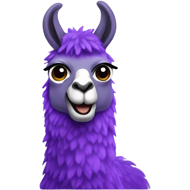 Purple llamas playing dnd emoji