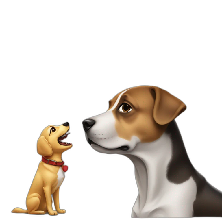 Dog eating elon musk emoji