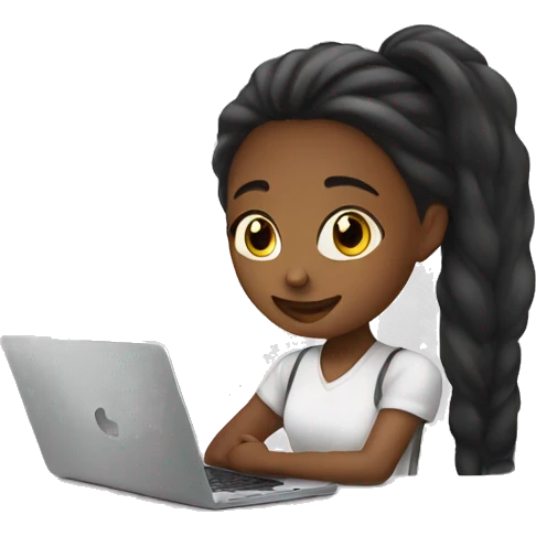 girl+laptop+coffe emoji