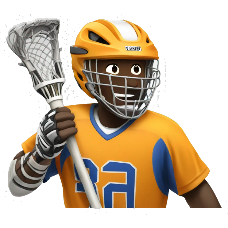 Lacrosse player celebration emoji