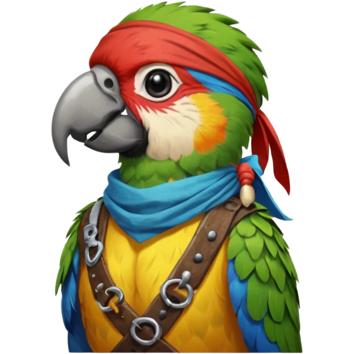 pirate and parrot emoji