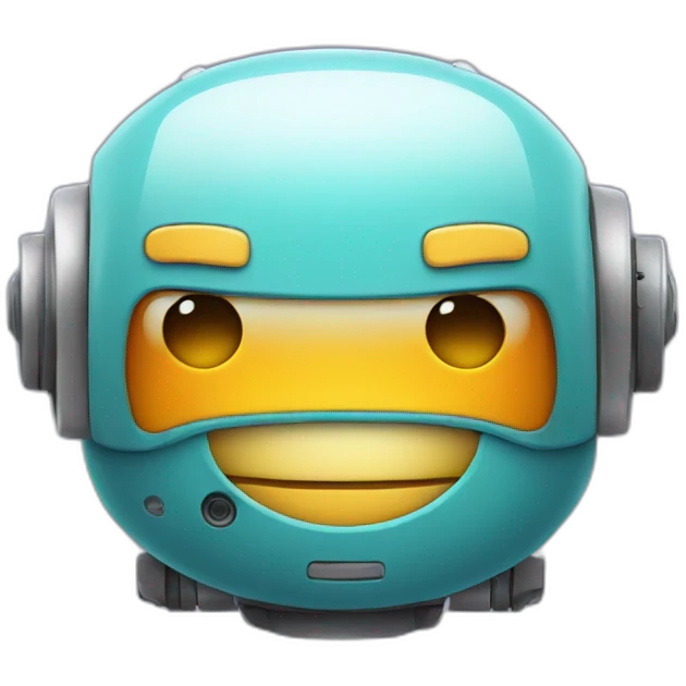 cute robot smiling emoji