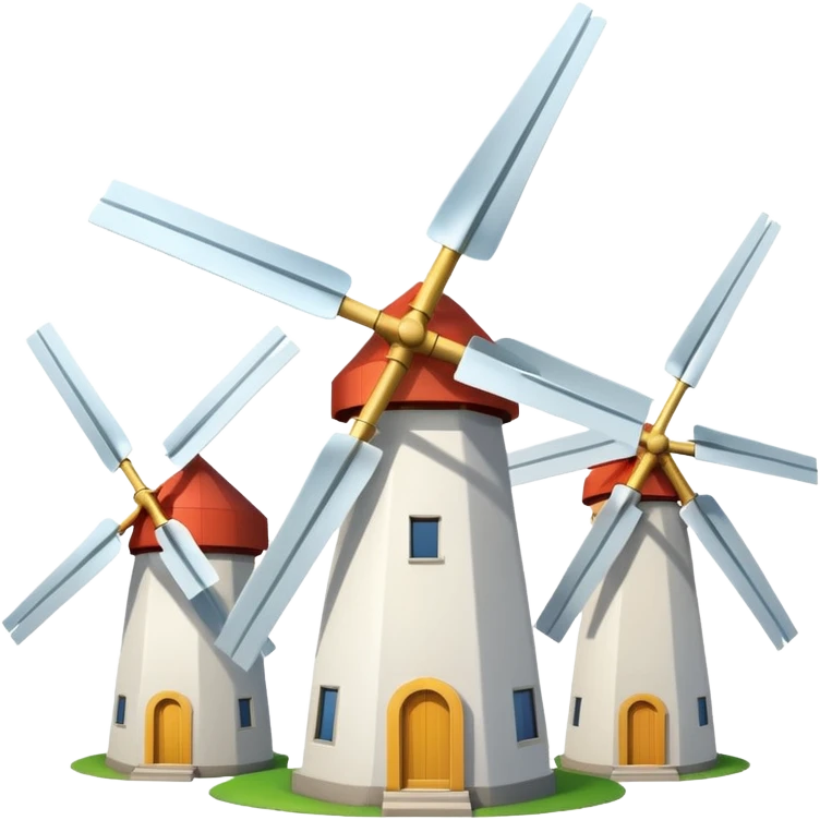 big windmills  emoji