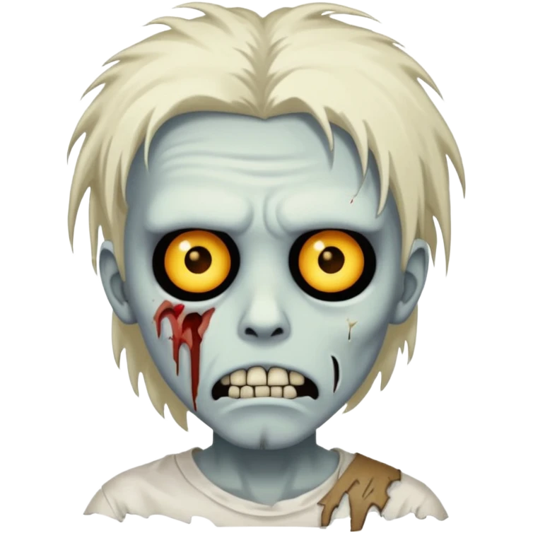 white zombie with white shirt emoji
