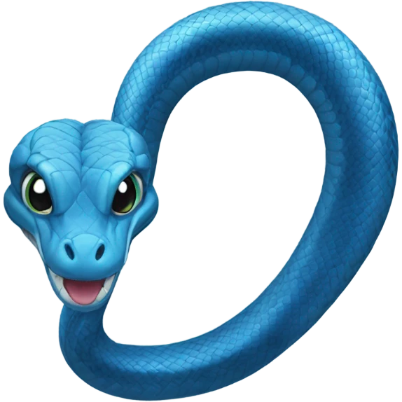 blue snake emoji