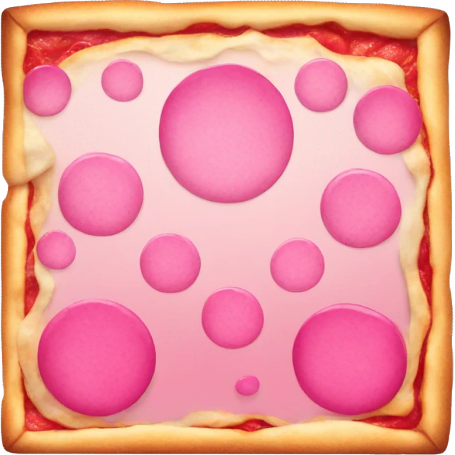 Pink ombre pizza box emoji