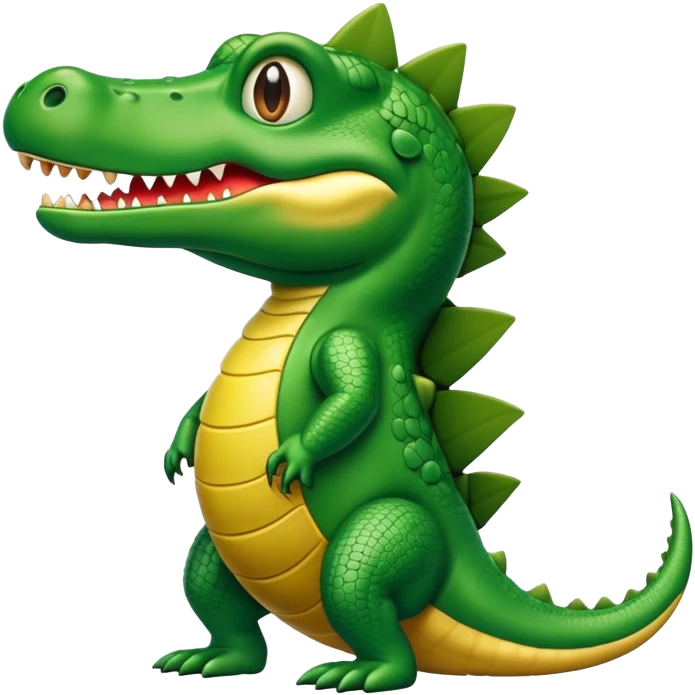 Cocodrilo con cuerpo de avioneta emoji