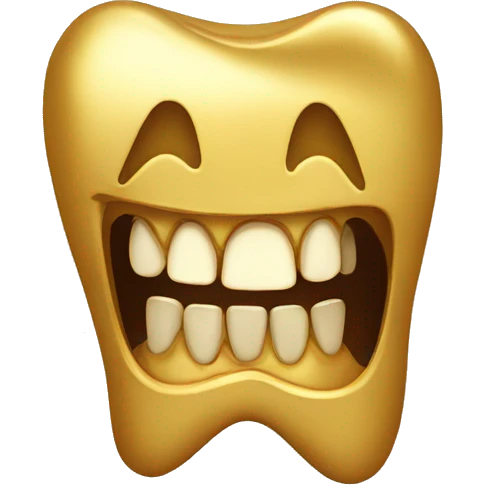 Gold tooth  emoji