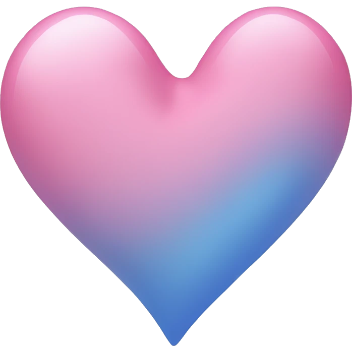 Pink and blue heart  emoji