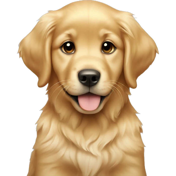Golden retriever puppy emoji