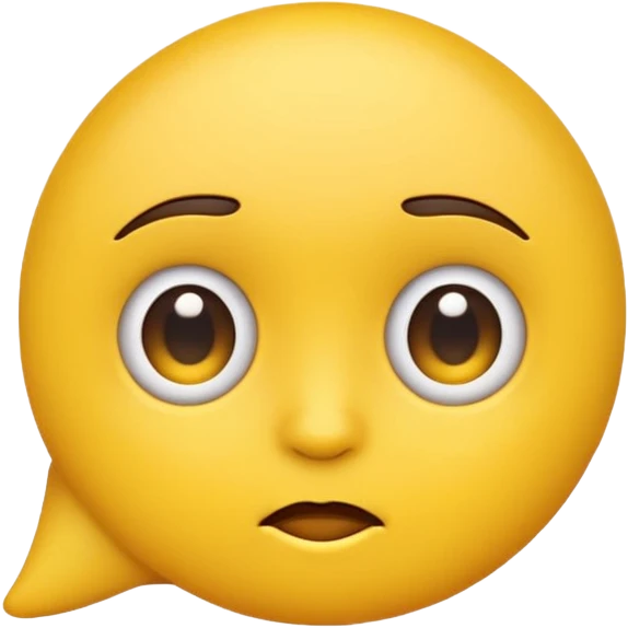 Emoji turning its head side eyeing  emoji