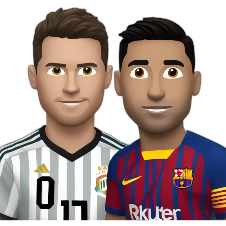 ronaldo vs messi emoji
