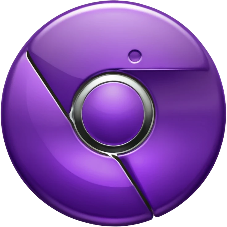 dark purple google chrome logo emoji