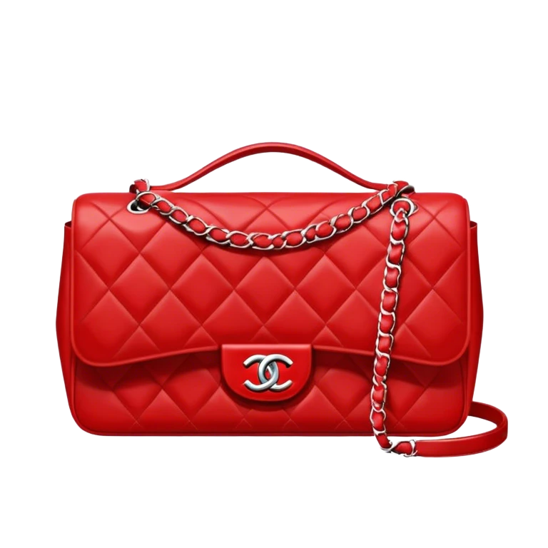 red chanel bag  emoji