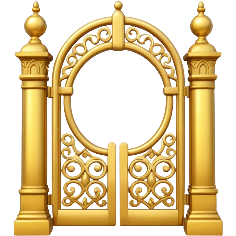 Gate made with Gold emoji
