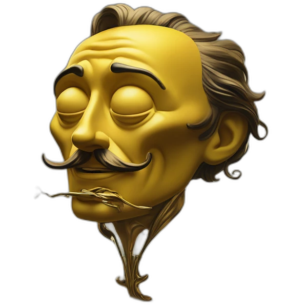 Persistence of Memory by Salvador Dali in the style of Disney’s Beauty and the Beast emoji