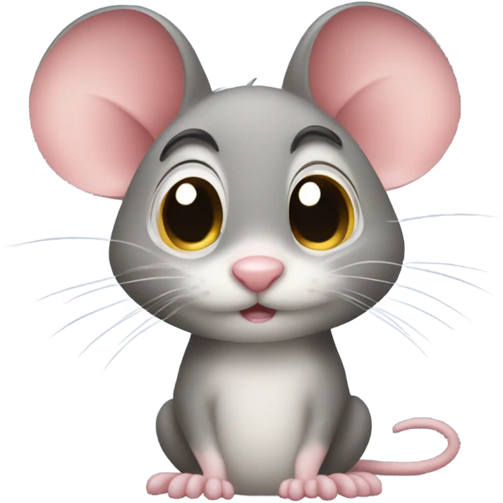 Mouse with heart eyes emoji