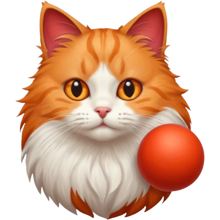Cat Playing with ball emoji
