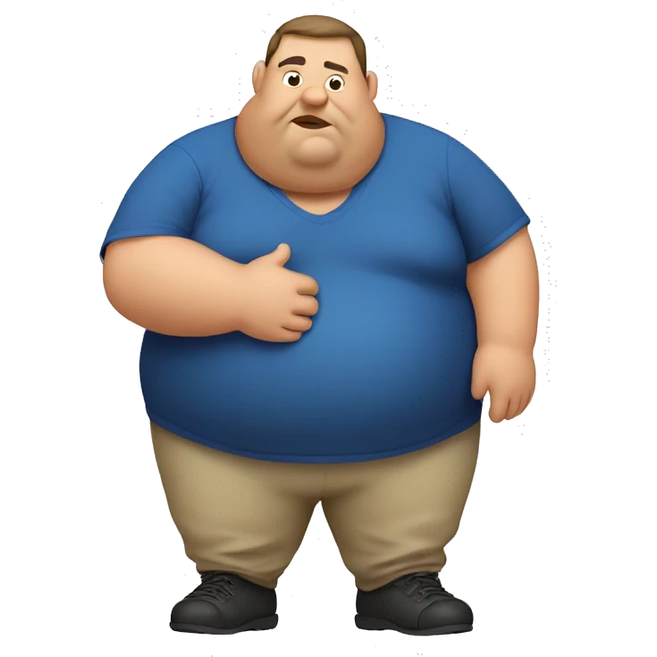 Fat man emoji