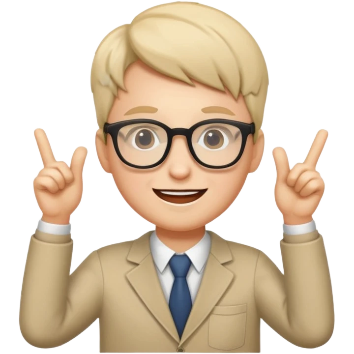 祝賀成功 by Cute招sir (with glasses) emoji