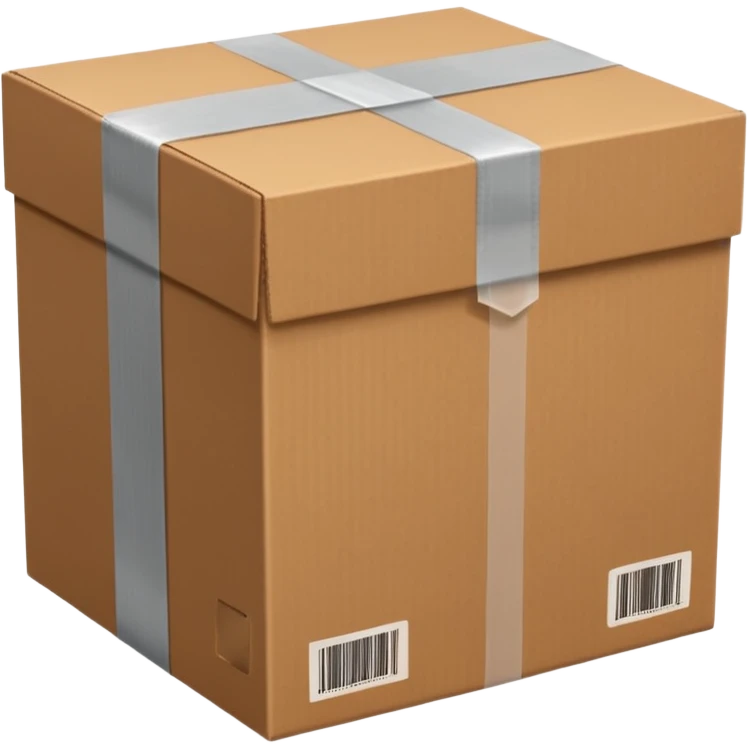 generate realistic package emoji